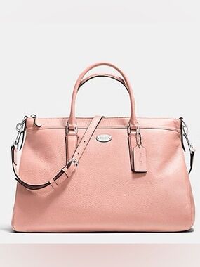 Coach Pink Morgan Satchel with Dual Handles